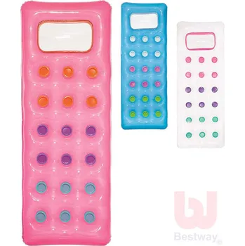 Bestway INTEX Nafukovací lehátko s kalíšky 188x71cm matrace s průzorem do vody 43040 bw43040