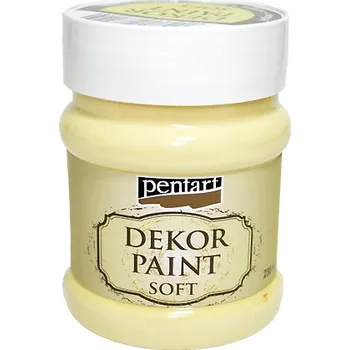 Speciální výtvarná barva Dekor Paint - křídová vintage barva 230ml - žlutá