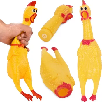 Hračka pro psa Verk Pískací hračka pro psy kuřecí žvýkací guma 31cm