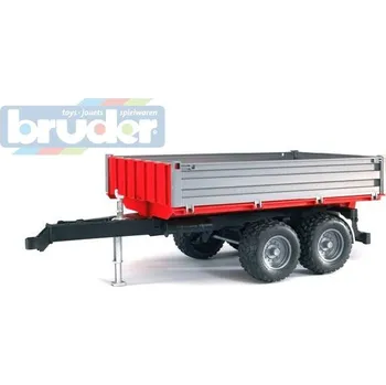 BRUDER 02019 (2019) Sklápěcí přívěs 2 nápravy sklápěčka plast br02019