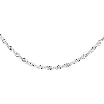 Řetízek Stříbrný řetízek Singapur 2,4 mm Délka řetízku: 45cm Ag 925/1000