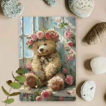 Plechová cedule BAF Plechová cedule Méďa 30 x 20 cm