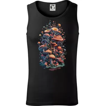 Pánské termoprádlo Goblincore mushrooms and tiny creatures - Tílko pánské Core - S ( Černá )