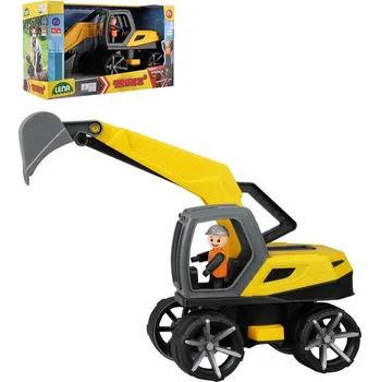 LENA TRUXX 2 auto bagr funkční set s figurkou plast v krabici ln04511