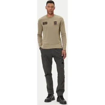 Pánské tričko Aeronautica Militare S dlouhým rukávem 252TS2488UJ00710 Khaki Regular Fit XL