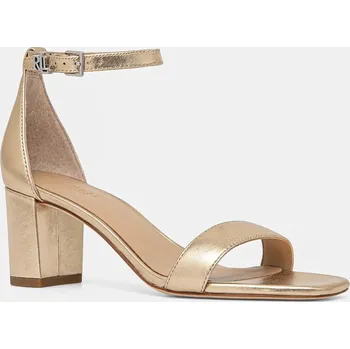 Dámská obuv Kožené sandály Lauren Ralph Lauren Logan 802935562004.040 zlatá GLD, EUR 38