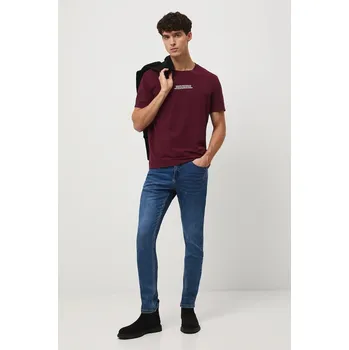 Pánské tričko Bavlněné tričko Medicine pánské, vínová barva, s potiskem RW25-TSM310 83X, vel. XL
