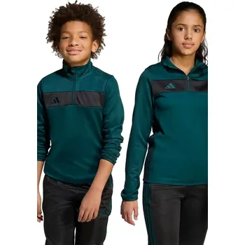 Chlapecká mikina Dětská mikina adidas Performance zelená barva, s aplikací, KC7237 79X, vel. 164