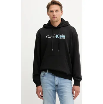 Pánská móda Bavlněná mikina Calvin Klein LV04LD241G černá 99X, vel. M