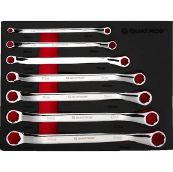 Autoklíč Sada úhlových očkových klíčů 6-19mm 7ks Quatros QS50403