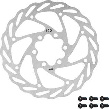 Brzda na kolo FORCE FORCE-4 brzdový kotouč 140 mm – 6 děr, stříbrný průměr: 140 mm