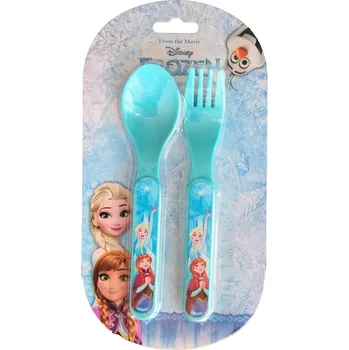 Příbor ELI Dětský plastový příbor FROZEN modrý