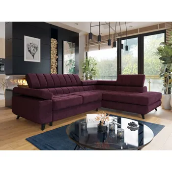 Nábytek Rohová sedací souprava s funkcí spaní Elsie Premium, Potah: Zoya 04, Strana: pravá MIRJAN 5903211434013