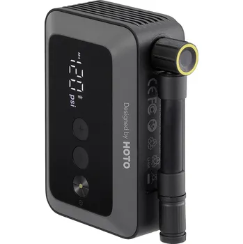 Kompresor HOTO HOE0013GL Akumulátorový kompresor QWCQA002 10 bar automatické vypnutí, digitální displej