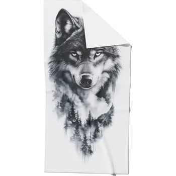 Rychleschnoucí osuška 80x160 vlk v lese