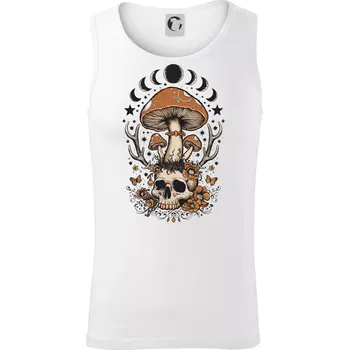 Goblincore magical mushroom - Tílko pánské Core - XL ( Bílá )