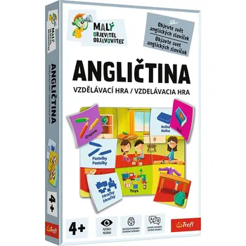 Desková hra TREFL Hra Malý objevitel Angličtina vzdělávací společenská hra tr2846