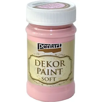 Výtvarná barva Dekor Paint Soft - křídová vintage barva 100ml - vintage růžová - třešňová