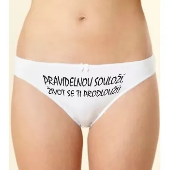 Kalhotky Kalhotky - Pravidelnou souloží - XXL tanga_bílá