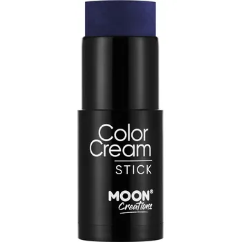 Krémová barva v tyčince na obličej a tělo, tmavě modrá