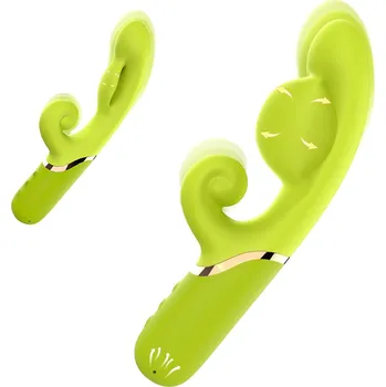 Vibrátor SuperLove Inflatable G-Spot Rabbit Vibrator Lime