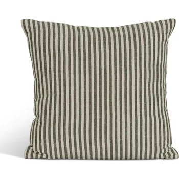 Dekorativní polštářek Garden Trading Lněný polštář Charingworth Stripe Forest Green 45 x 45 cm