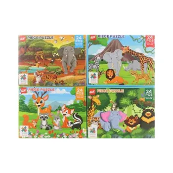 Puzzle Puzzle 24 dílků zvířátka 12/bal