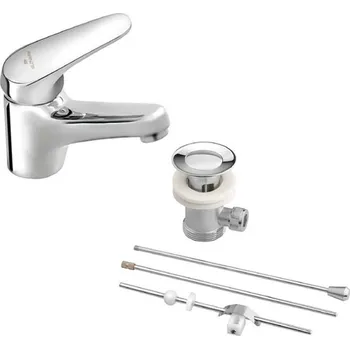 Vodovodní baterie Slovarm Zina 20 Baterie umyvadlová stojánková s výpustí, chrom, 483601