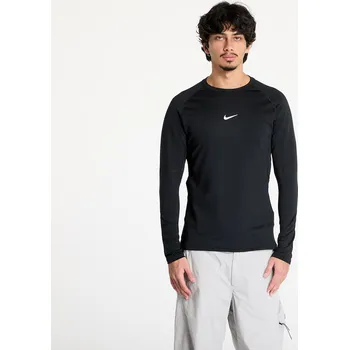 Pánské tričko Tričko Nike Pro Warm Men's Long-Sleeve Top Black/ White M