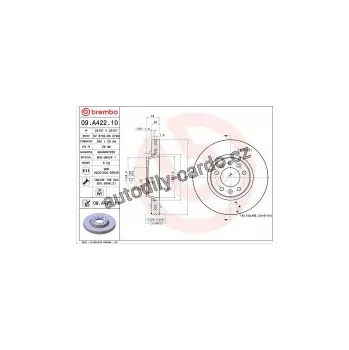Brzdový kotouč Brzdový kotouč BREMBO 09.A422.10