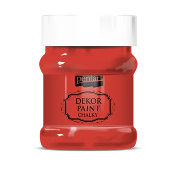 Speciální výtvarná barva Dekor Paint - křídová vintage barva 230ml - červená