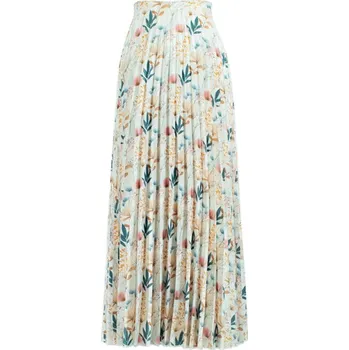 Panel na plisovanou půlkolovou sukni polomatný satén ráno v zahradě Lucia