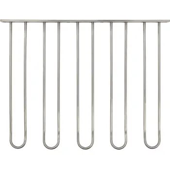 Stojan na víno House Doctor Nástěnný držák sklenic na víno Silver