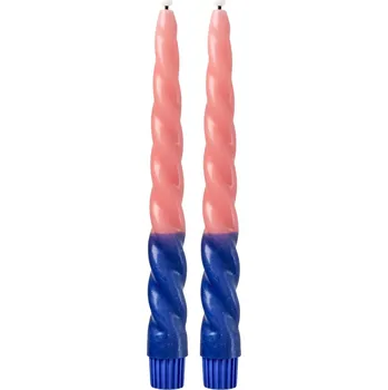 Svíčka rice LED svíčka Twisted Coral – set 2 ks
