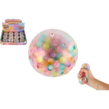 POP IT Teddies Míček s kuličkami antistresový mačkací silikon 7cm