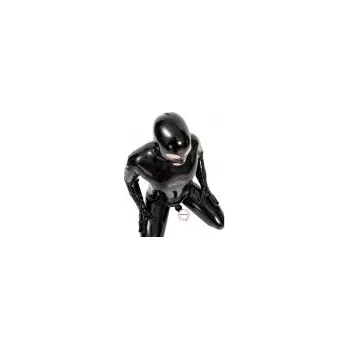 Pánské erotické prádlo Fetish pánský wet-look černý catsuit LB1231 Velikost M bdsm-bondage-shop 08595729727557 8595729727557 Fetish pánský wet-look černý catsuit LB1231