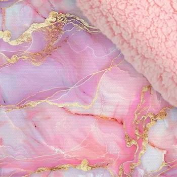 Zimní softshell s baby pink beránkem premium 20000 / 10000 růžový mramor