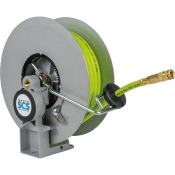 Zahradní hadice Automatický navíječ hadice, na stlačený vzduch, z oceli, délka hadice 10 m, DN 10