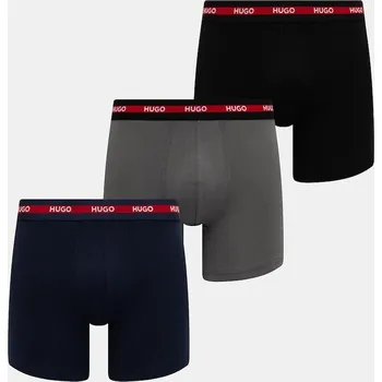 Pánská móda Boxerky HUGO BOXERBR TRIPL PLANET 3-pack 50534694 černá 99B, vel. S