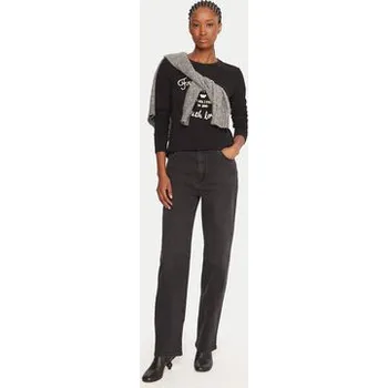 Weekend Max Mara Jeansy Cinese 2525186012 Černá Straight Fit 40
