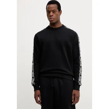 Pánská mikina Bavlněná mikina Versace Jeans Couture pánská, černá barva, vzorovaná, 79GAIC02 CF02C 79GAIC02.CF02C 99X, vel. S