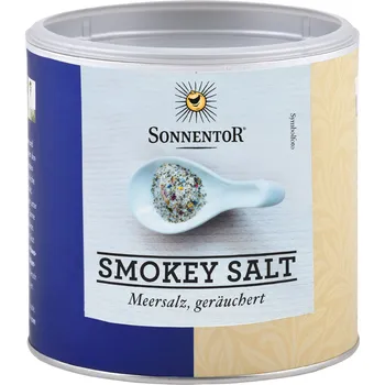 Kuchyňská sůl Sonnentor Smokey Salt, zauzená mořská sůl, 560 g
