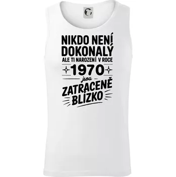Nikdo není dokonalý ale ti narození v roce 1970 jsou zatraceně blízko - Tílko pánské Core - 2XL ( Bílá )