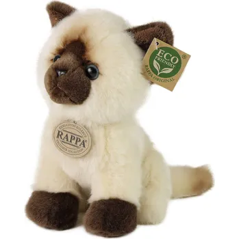 plyšák _Ostatní 1_ PLYŠ Kočka siamská 18cm Eco-Friendly *PLYŠOVÉ HRAČKY* 221772