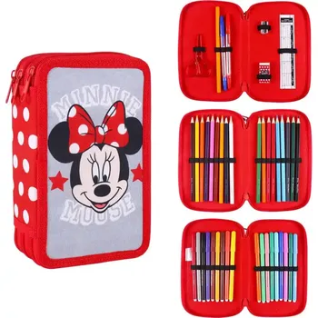 Školní batoh Školní penál třípatrový s náplní Myška Minnie PEBH1292 - SLEVA 3% s kodem radost25