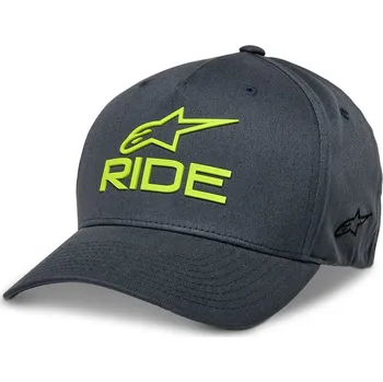 Kšiltovka Čepice - ALPINESTARS Ride Sonic Hat 2025 - Charcoal / Hi Vis Yellow S/M