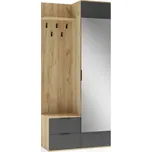 HALMAR CORAL předsíňová stěna zlatý dub/antracit