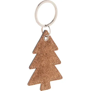 Korkki vánoční přívěšek na klíče přírodní