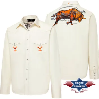 pánská westernová košile Yellowstone SWSA Velikost: 3XL