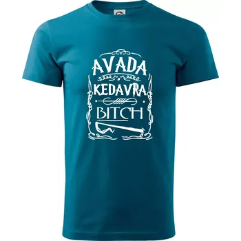 Pánské tričko Harry - Avada Kedavra - Klasické pánské triko vyšší gramáže - S ( Petrolejová )